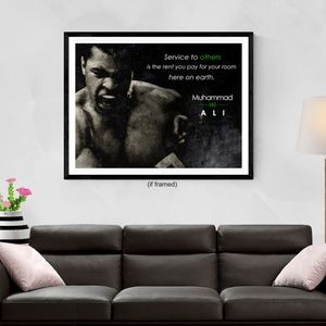 Muhammad Ali Poster Service to Others (24x18)